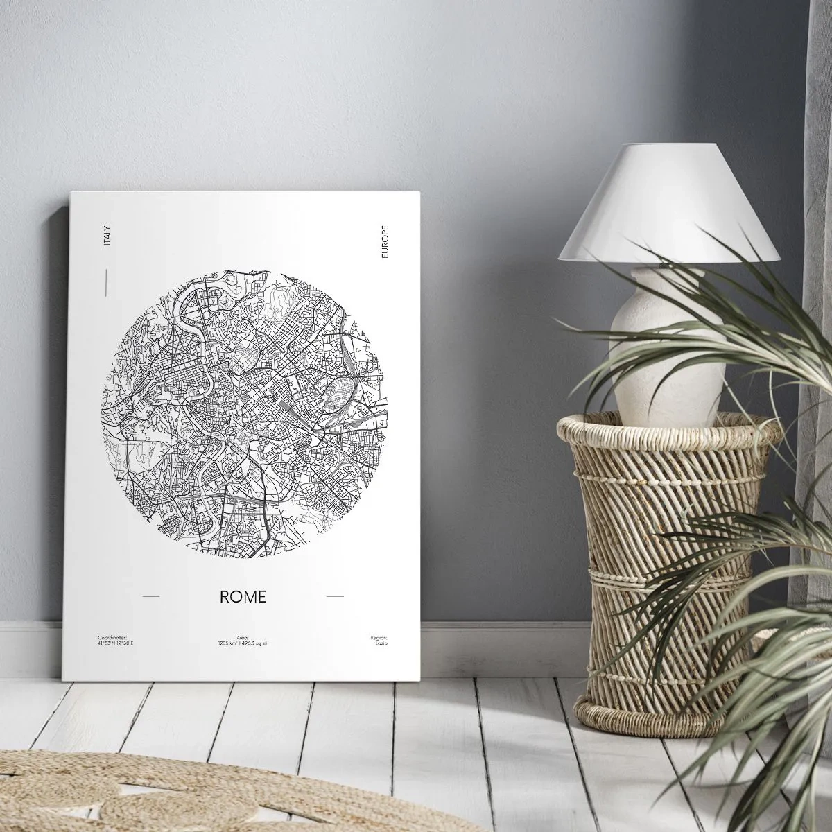 Canvastavla - Bild på duk - Roms anatomi - 50x70 cm