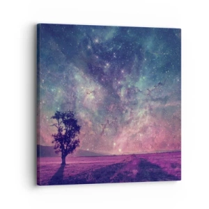 Canvastavla - Bild på duk - Under magisk himmel - 30x30 cm