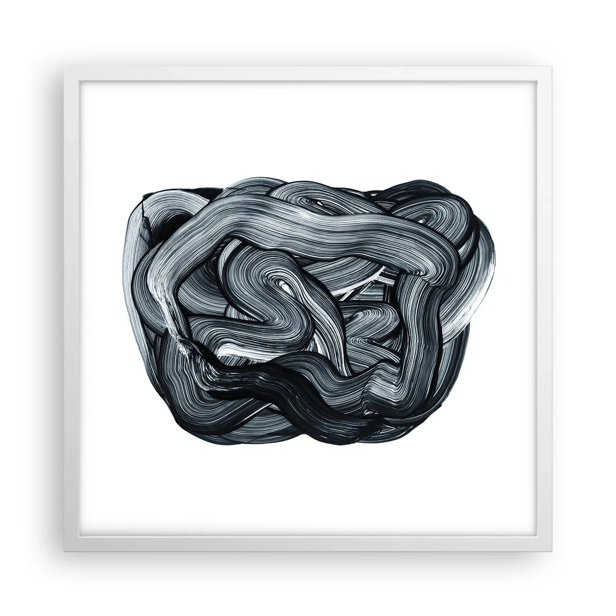 Affisch i vit ram - Det är inte så enkelt - 50x50 cm