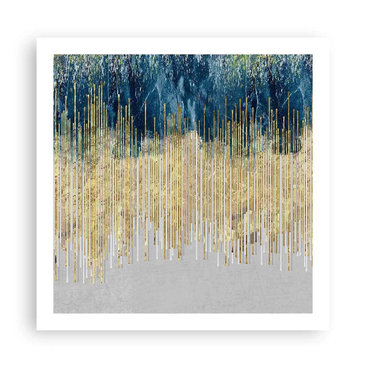 Affisch - Förgylld gräns - 60x60 cm