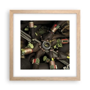 Affisch i ram av ljusek - Vi är tillsammans - 30x30 cm