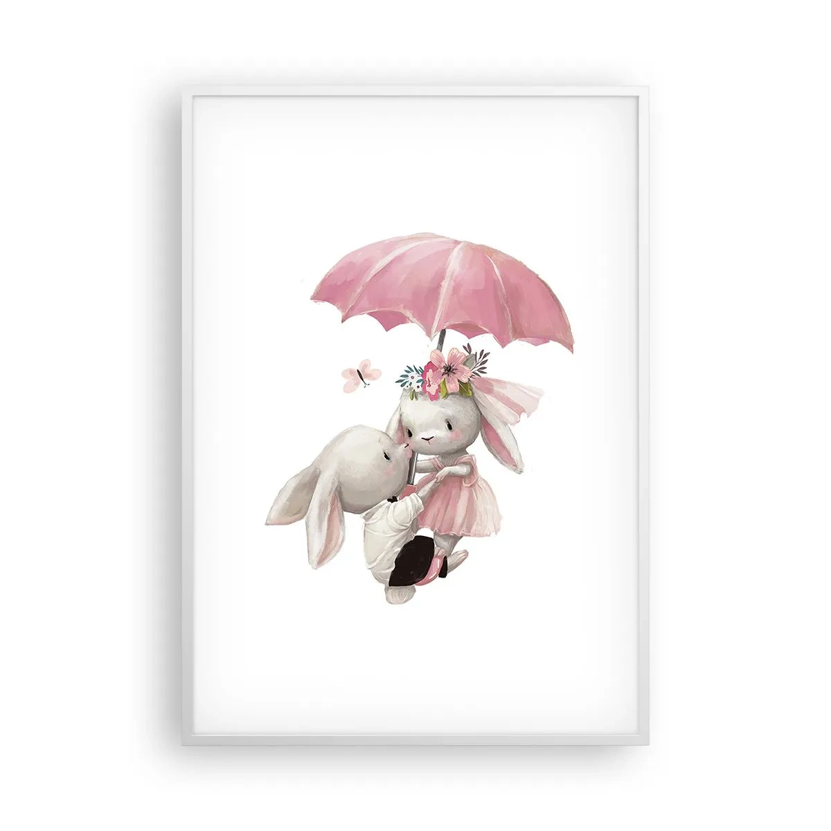 Affisch i vit ram - Det är just kärlek - 70x100 cm