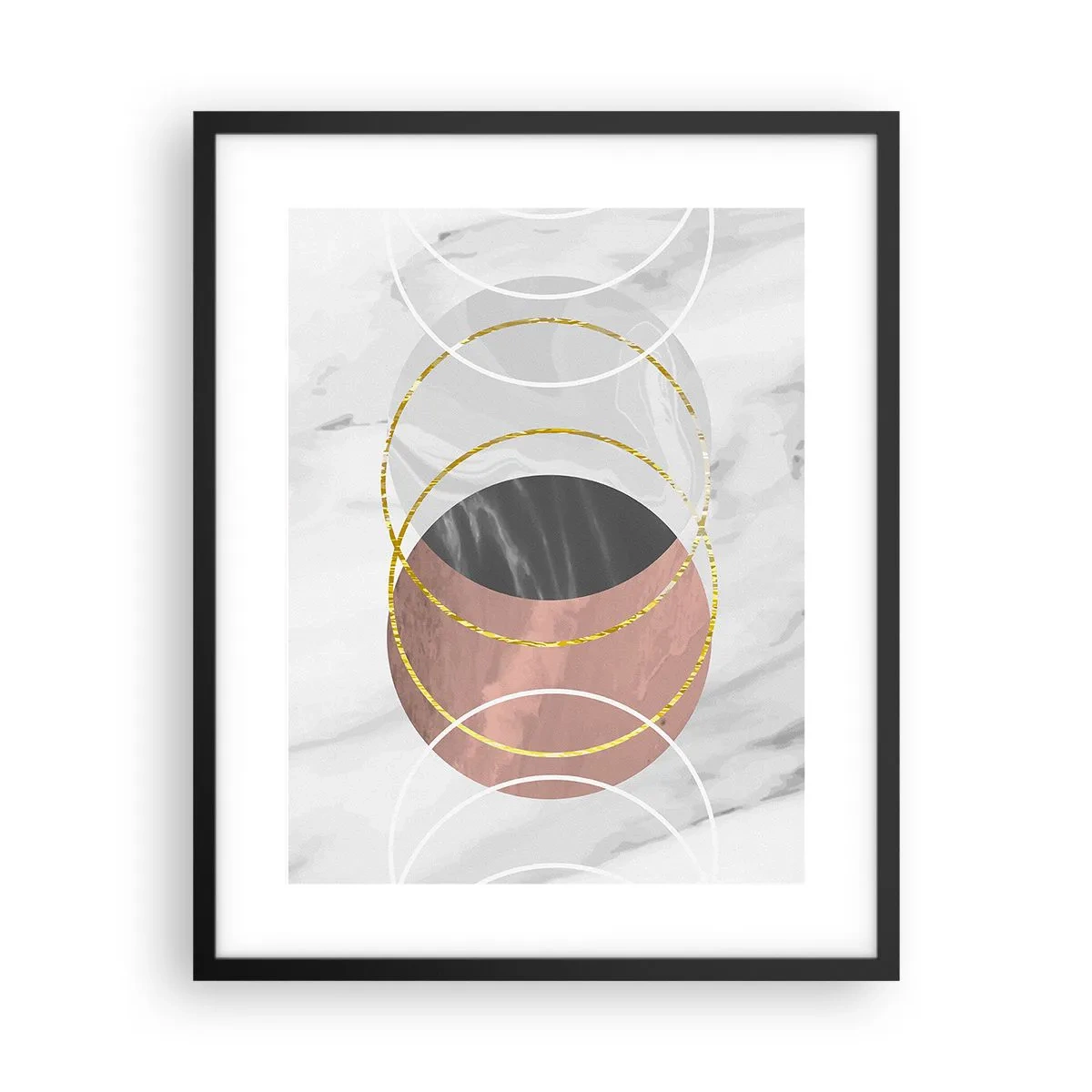 Affisch i svart ram - Sfärernas musik - 40x50 cm
