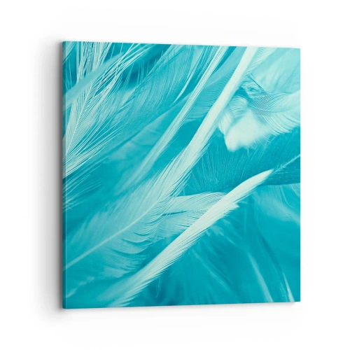 Canvastavla - Bild på duk - Drunkna i dun - 70x70 cm