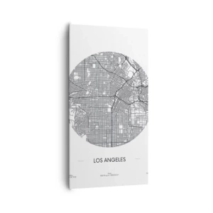 Canvastavla - Bild på duk - Los Angeles anatomi - 65x120 cm