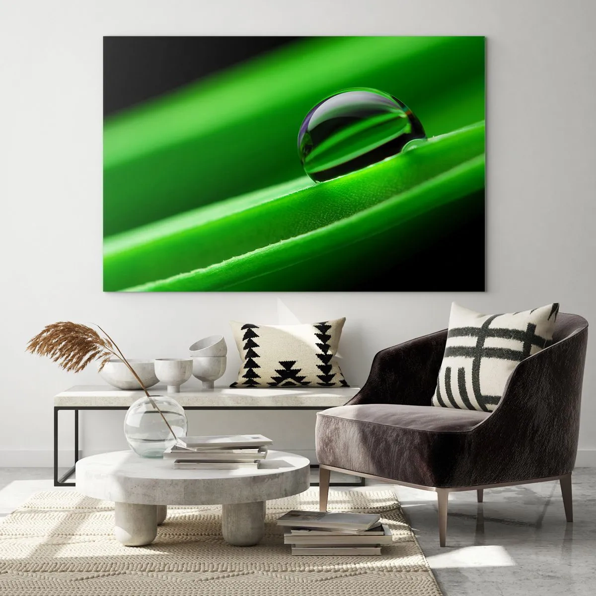 Glastavla - Bild på glas - Livet på nära håll - 100x70 cm