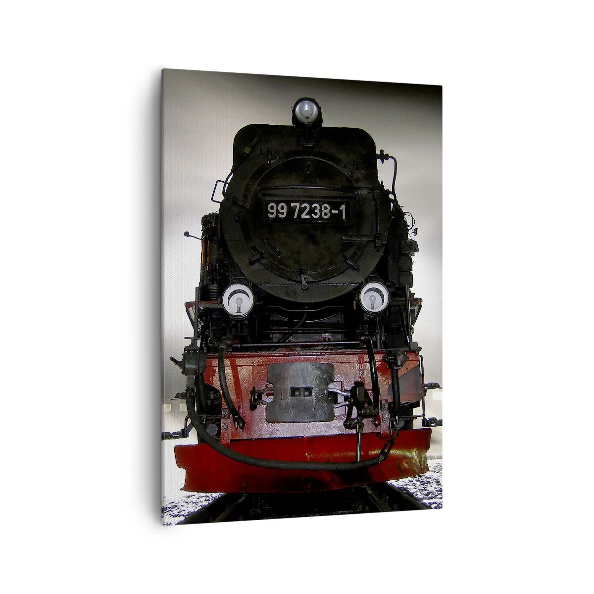 Canvastavla - Bild på duk - Står och stjäler, andas och blåser - 70x100 cm