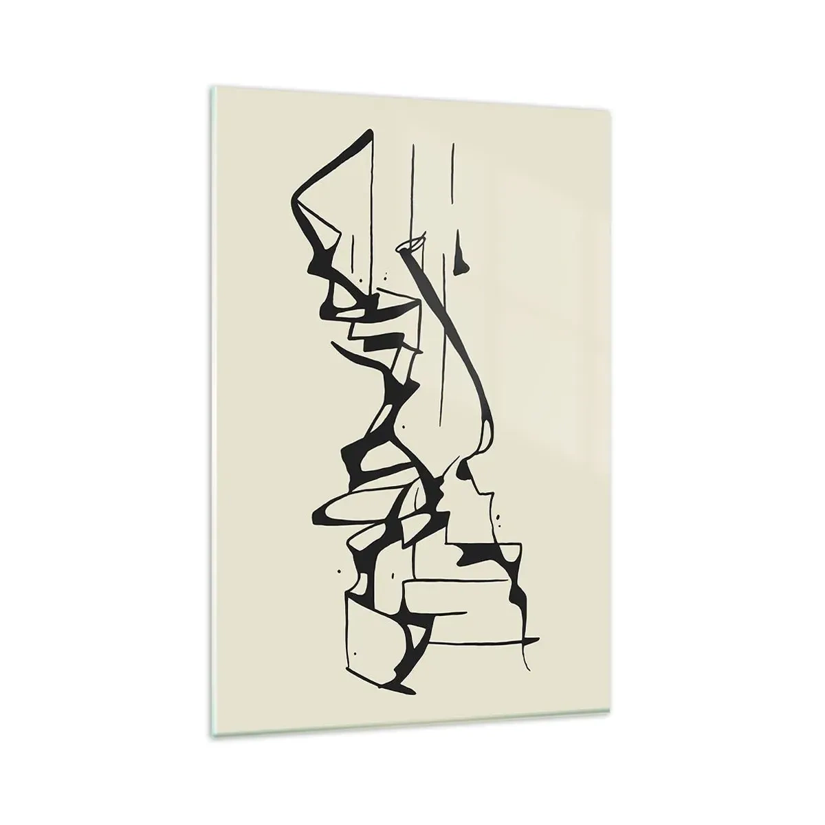 Glastavla - Bild på glas - Kanske ett landskap - 80x120 cm