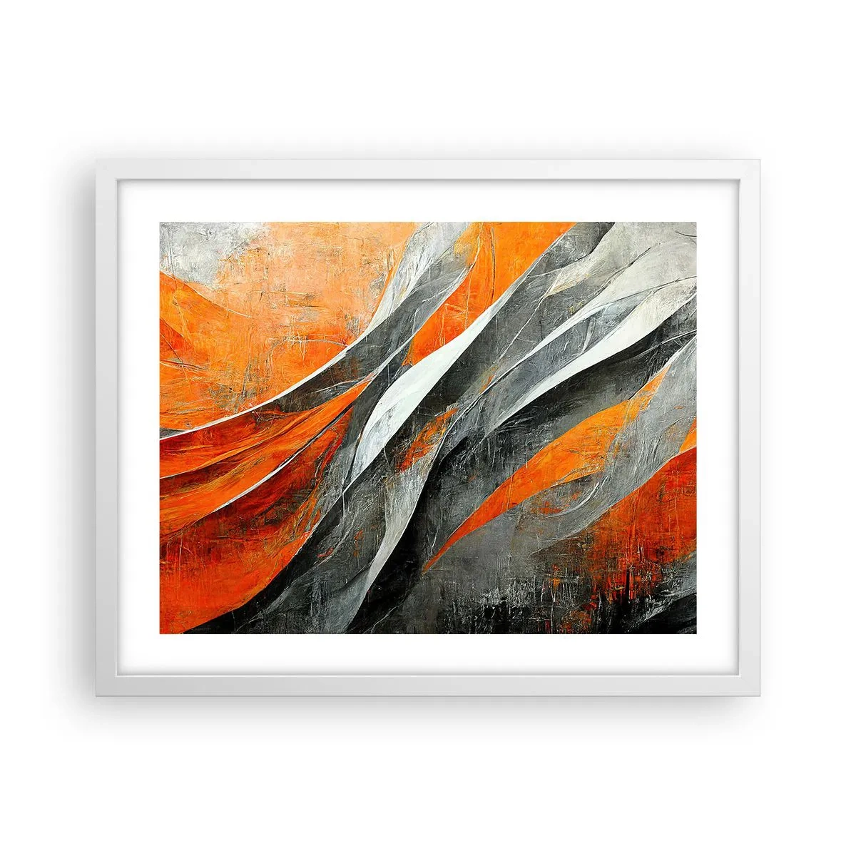 Affisch i vit ram - Värme och kyla - 50x40 cm