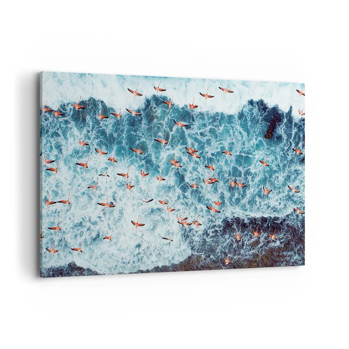 Canvastavla - Bild på duk - Kustparad - 120x80 cm