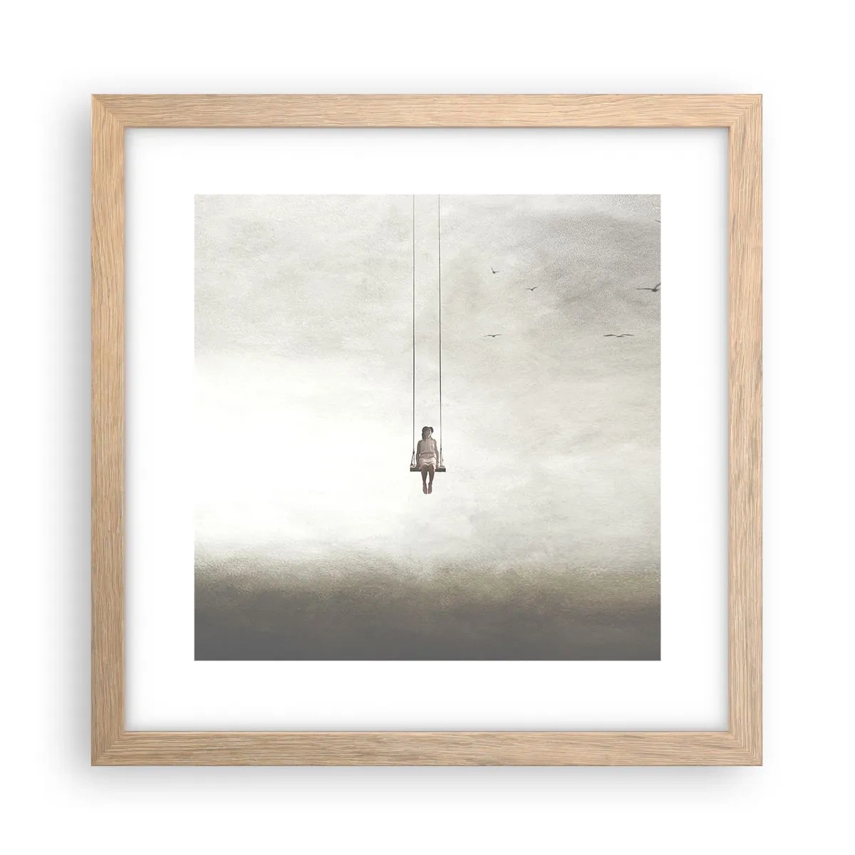 Affisch i ram av ljusek - Barn i oss - 30x30 cm