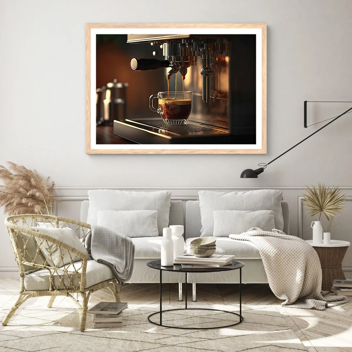 Affisch i ram av ljusek - En sensuell blandning - 100x70 cm