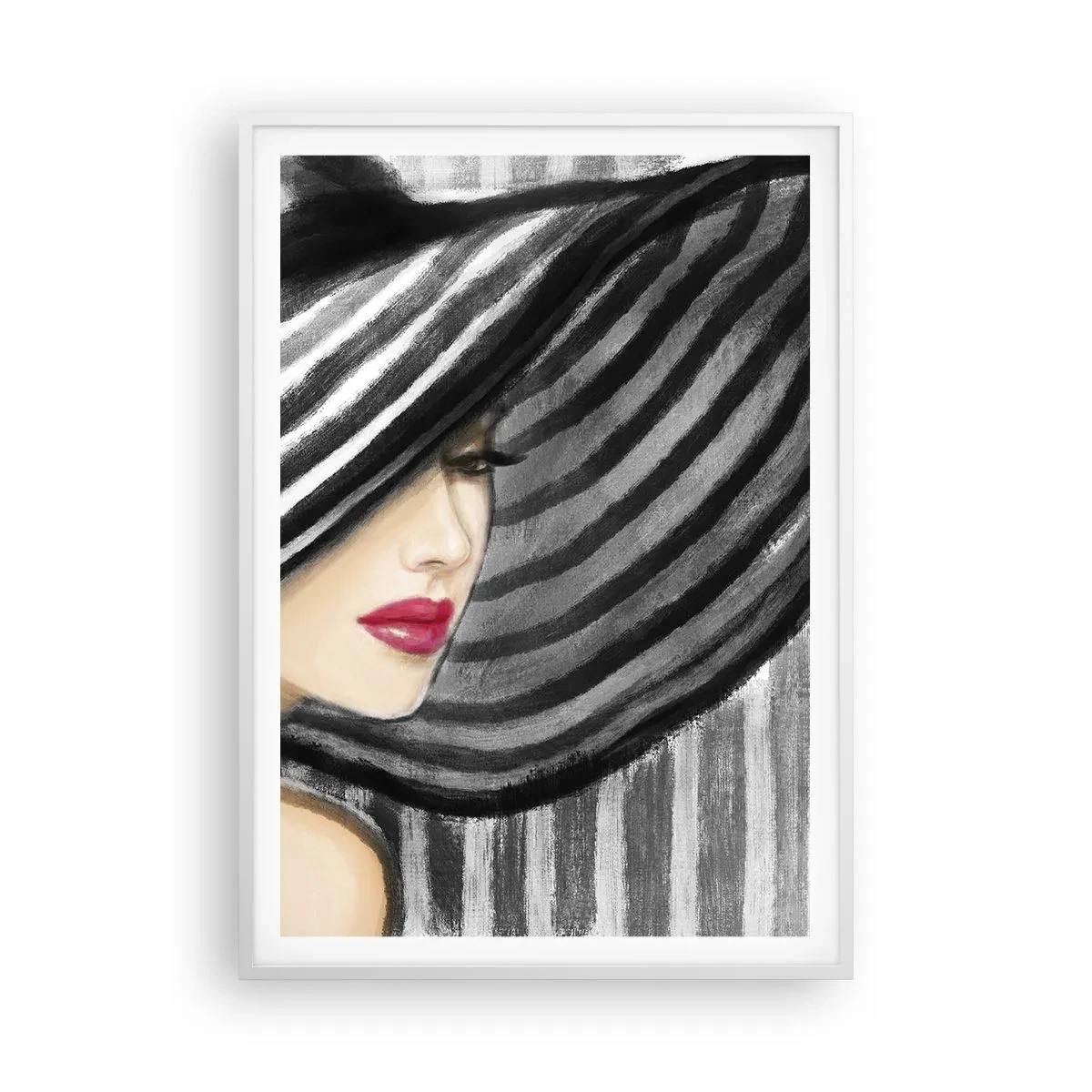 Affisch i vit ram - Var hittar jag dig? - 70x100 cm