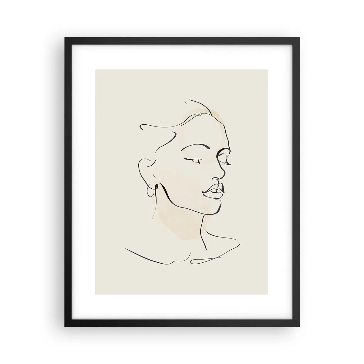 Affisch i svart ram - Säkra drag - 40x50 cm