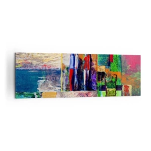 Canvastavla - Bild på duk - Relationer och emotioner - 160x50 cm