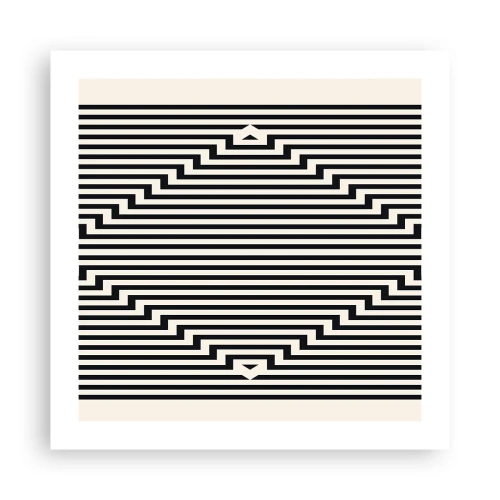 Affisch - Geometrisk illusion - 50x50 cm