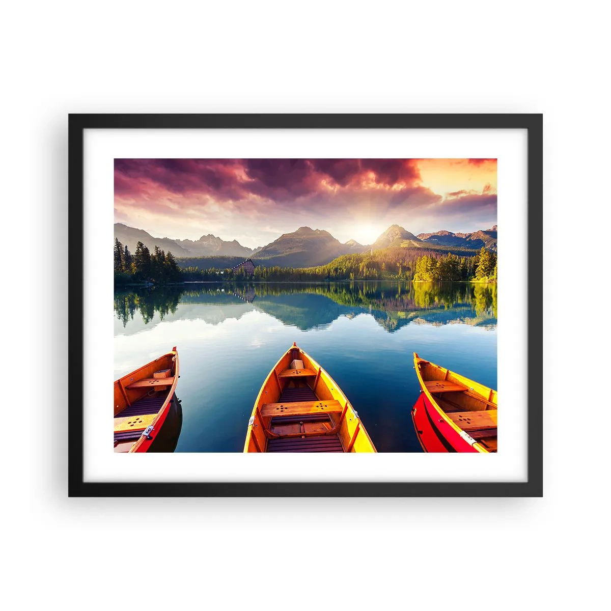 Affisch i svart ram - Ingenting mot naturen - 50x40 cm