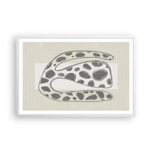 Affisch i vit ram - En bisarr varelse - 91x61 cm