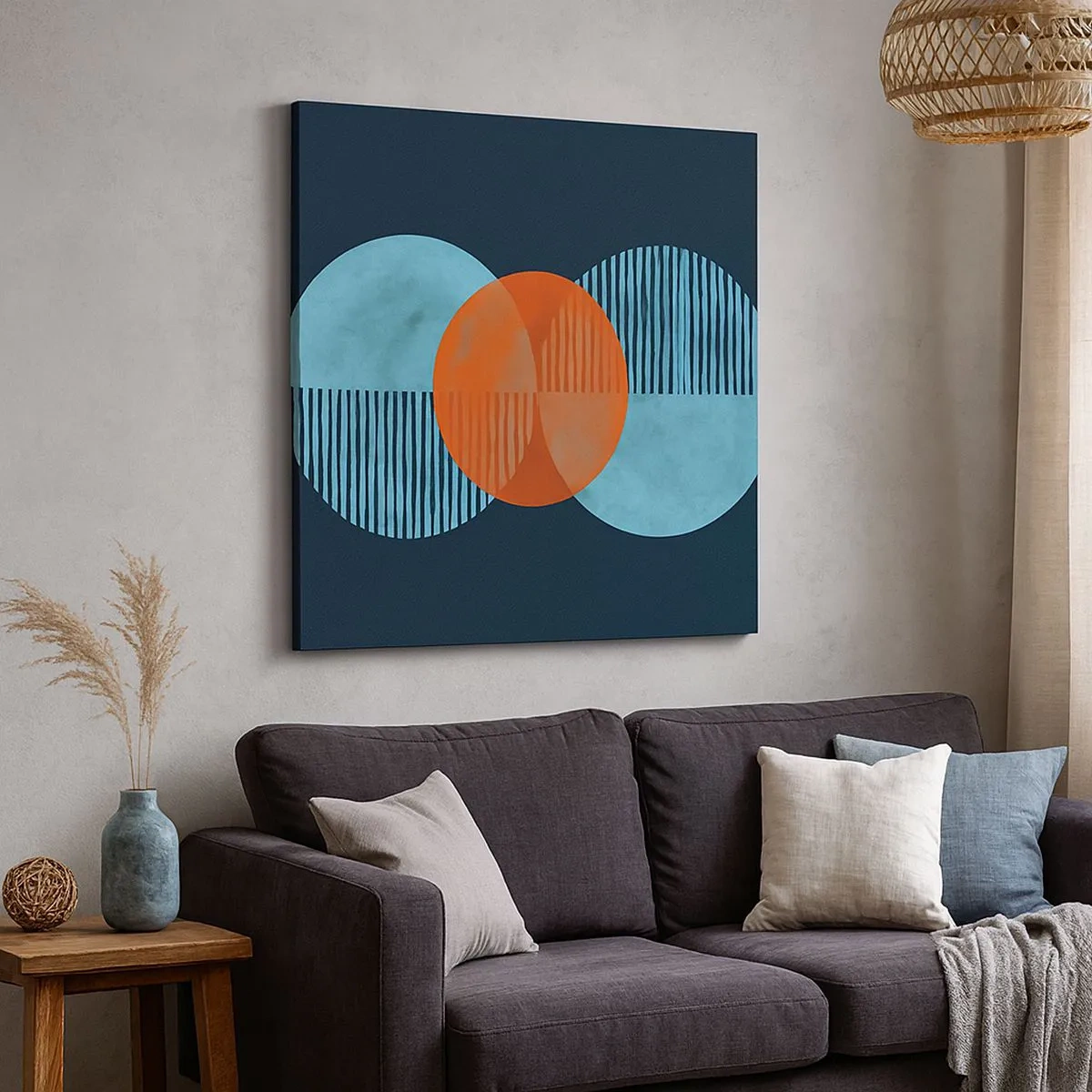 Canvastavla - Bild på duk - Symmetrisk komposition - 30x30 cm