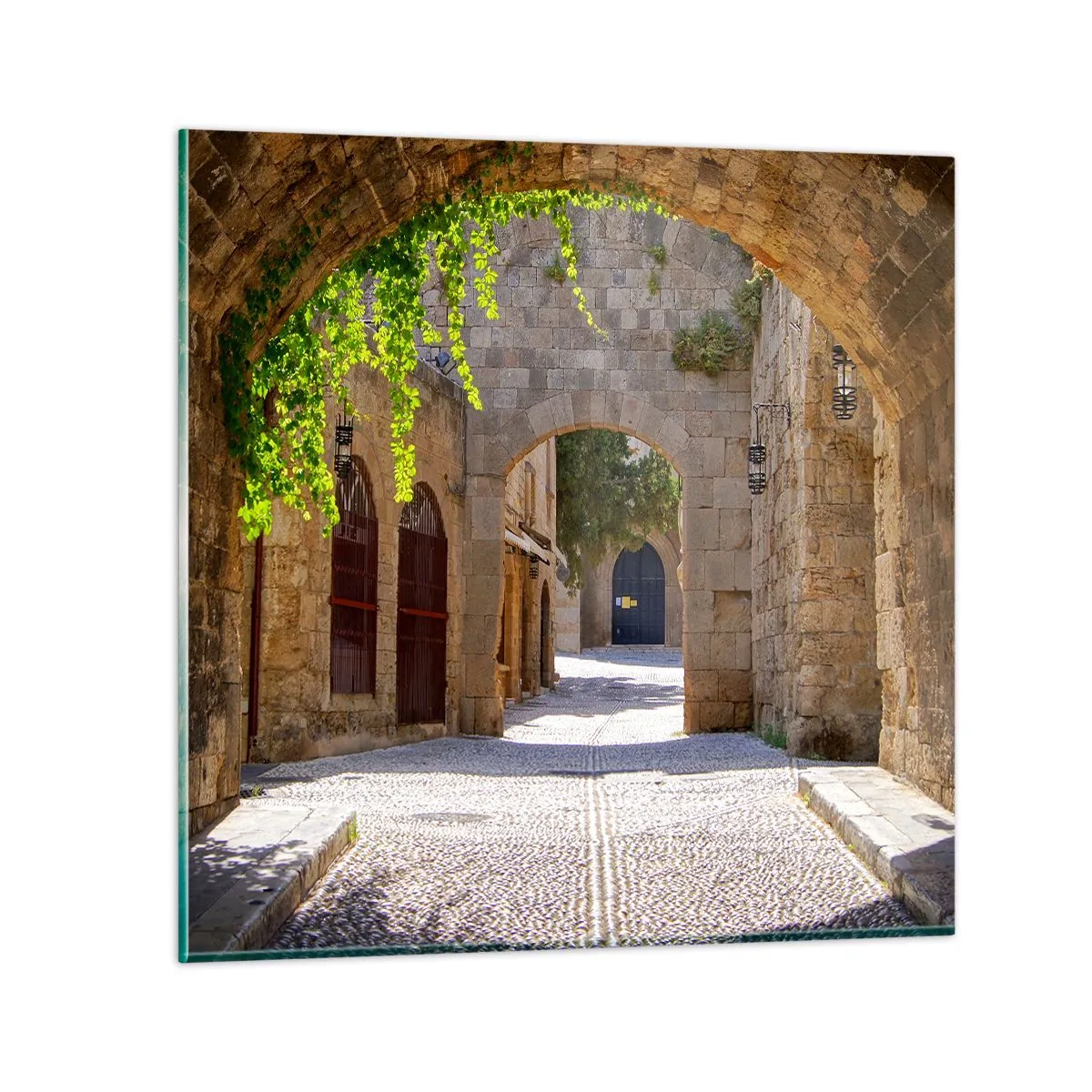 Glastavla - Bild på glas - Snart kommer processionen - 60x60 cm