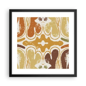 Affisch i svart ram - Sentimental abstraktion - 40x40 cm