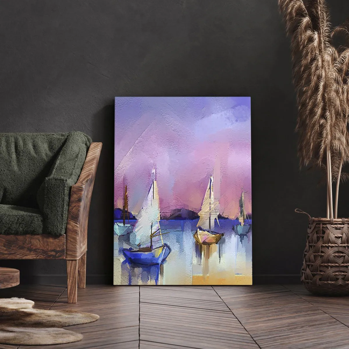 Canvastavla - Bild på duk - Riktning: öppet vatten - 70x100 cm