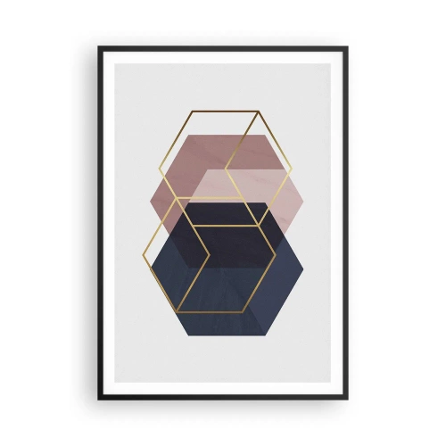 Affisch i svart ram - Enkelhetens styrka - 70x100 cm