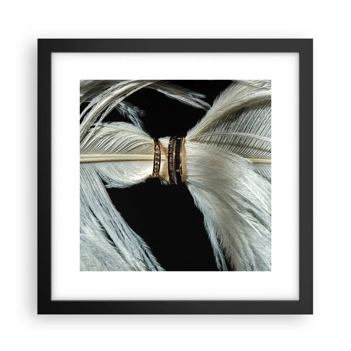 Affisch i svart ram - ...och jag lämnar inte dig… - 30x30 cm