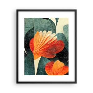 Affisch i svart ram - Värmen i tropikerna och svalkan i grönskan - 40x50 cm