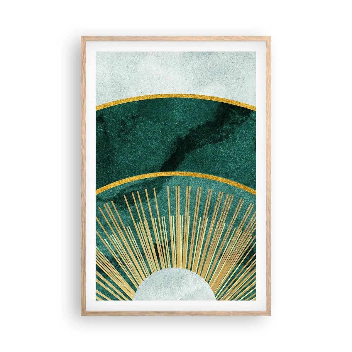 Affisch i ram av ljusek - Ett annorlunda solsystem - 61x91 cm