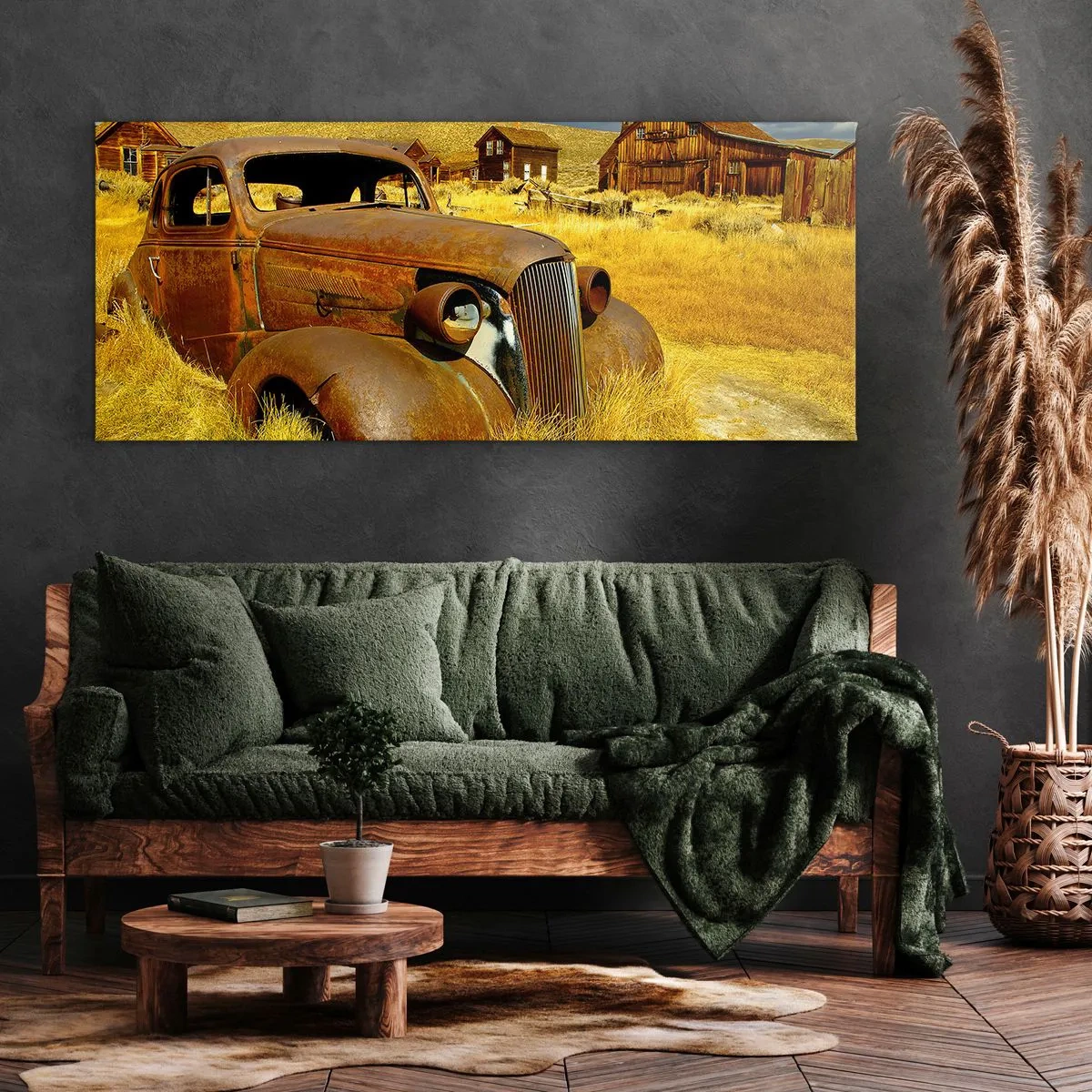 Canvastavla - Bild på duk - Välförtjänt vila - 100x40 cm