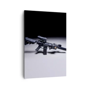 Canvastavla - Bild på duk - Mörk riddare - 70x100 cm