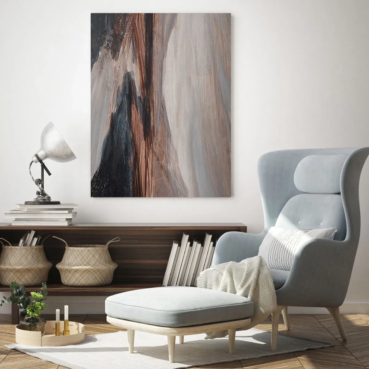 Glastavla - Bild på glas - Fridfull dal - 70x100 cm