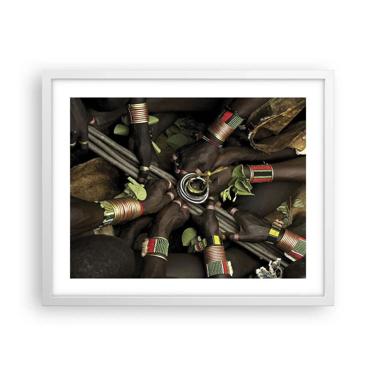 Affisch i vit ram - Vi är tillsammans - 50x40 cm