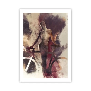 Affisch - Cyklelsjäl i marmorform - 50x70 cm
