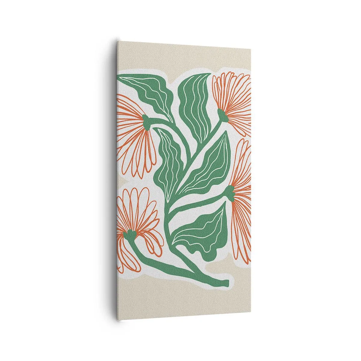 Canvastavla - Bild på duk - Folkligt och modernt - 65x120 cm