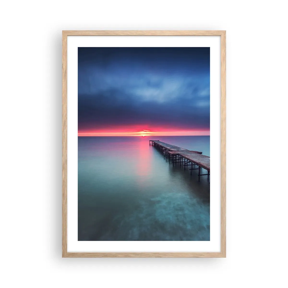 Affisch i ram av ljusek - Mellan himlen och jorden - 50x70 cm