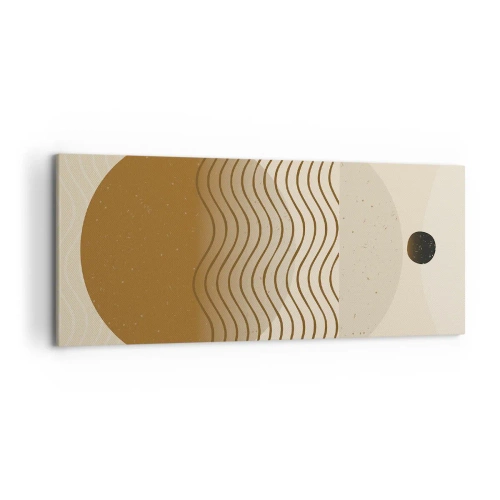 Canvastavla - Bild på duk - Om geometriska figurers ursprung - 120x50 cm