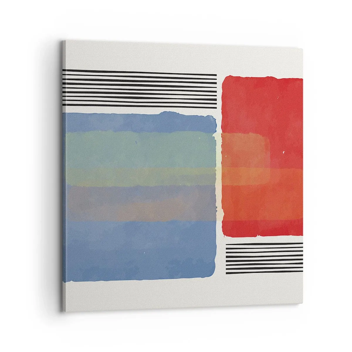 Canvastavla - Bild på duk - Geometrins anda - 60x60 cm