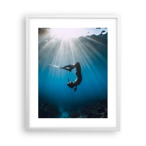 Affisch i vit ram - Undervattendans - 40x50 cm