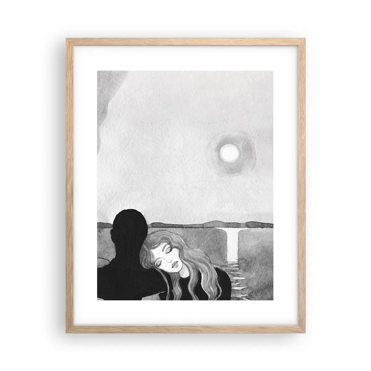 Affisch i ram av ljusek - Alltid hemlighet - 40x50 cm