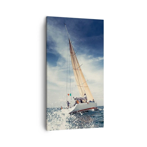 Canvastavla - Bild på duk - De hinner inte ikapp oss! - 45x80 cm