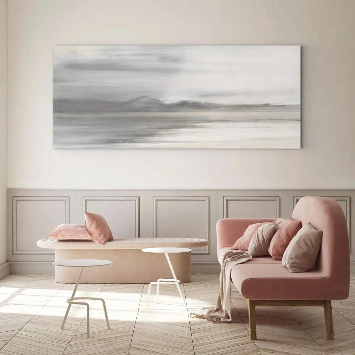 Glastavla - Bild på glas - En eftertänksam bakgrund - 100x40 cm