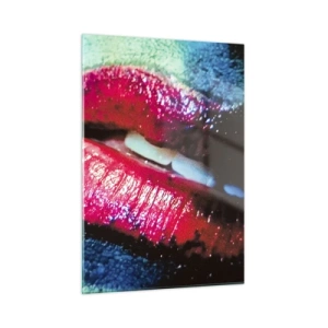 Glastavla - Bild på glas - Sensuella och oroväckande - 50x70 cm