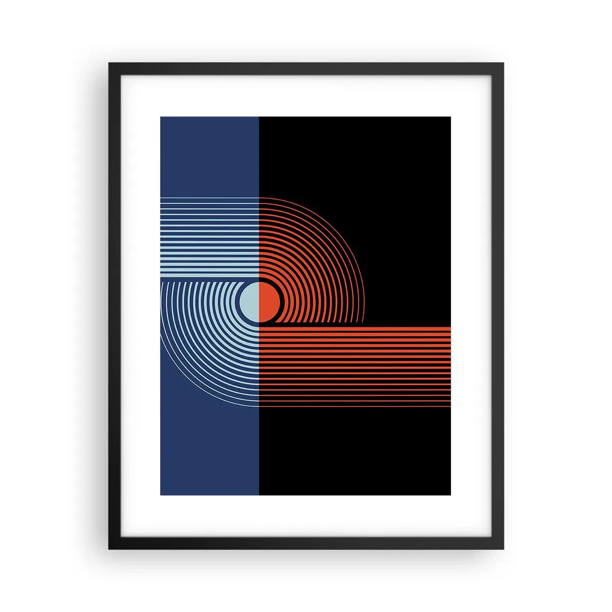 Affisch i svart ram - I en geometrisk kläm - 40x50 cm