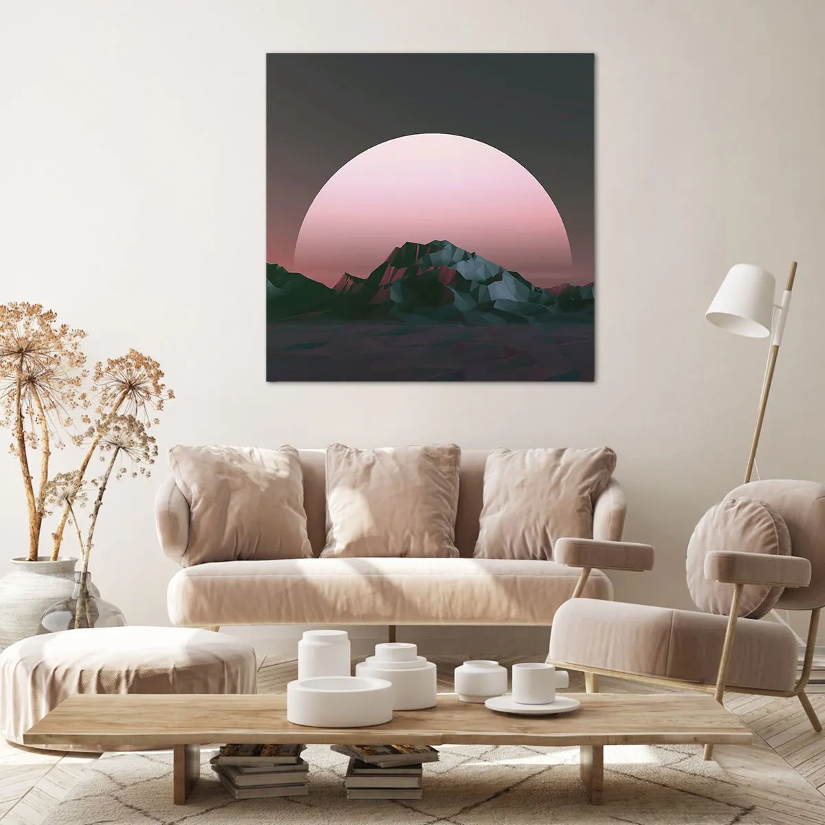 Canvastavla - Bild på duk - I den granliggande galaxen - 70x70 cm