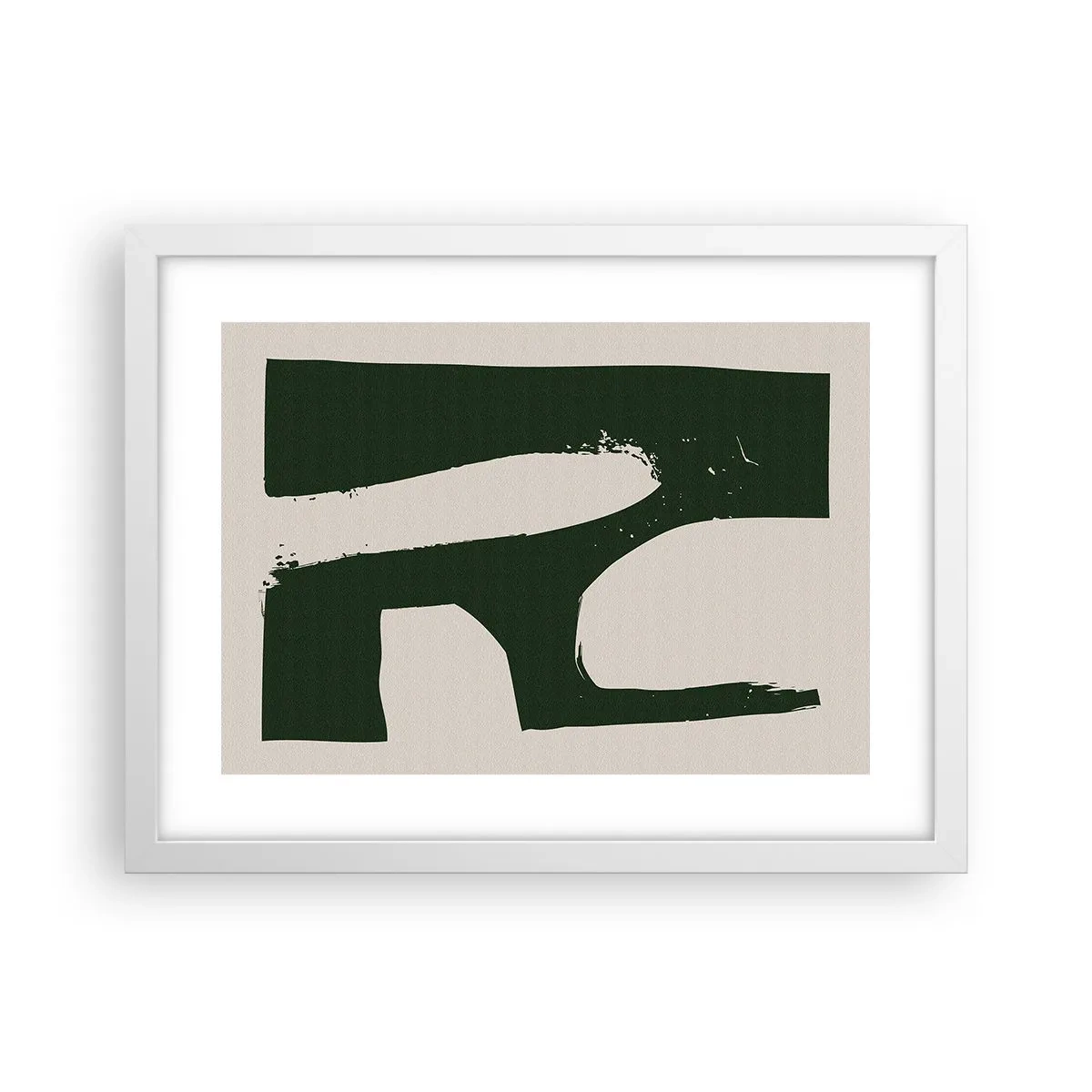 Affisch i vit ram - Vikar av vitt - 40x30 cm