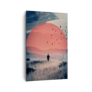 Canvastavla - Bild på duk - I sina essen - 80x120 cm