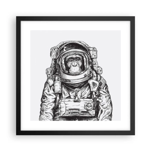 Affisch i svart ram - Alternativ evolution - 40x40 cm