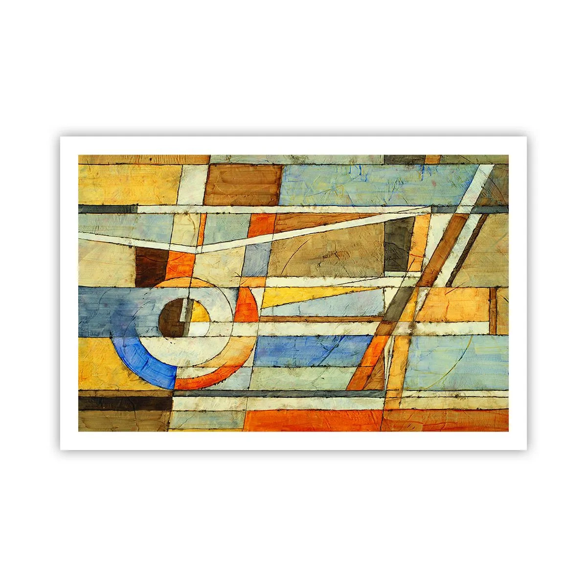 Affisch - Kubismen på bygget - 91x61 cm